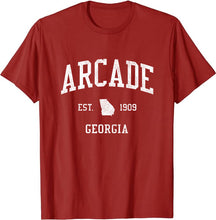 Arcade Georgia GA T-Shirt Vintage Athletic Sports Design Tee