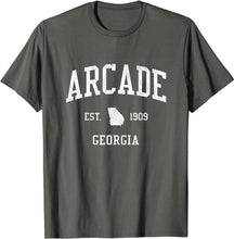 Arcade Georgia GA T-Shirt Vintage Athletic Sports Design Tee