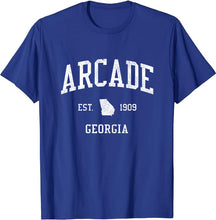 Arcade Georgia GA T-Shirt Vintage Athletic Sports Design Tee