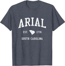 Arial South Carolina SC T-Shirt Vintage Athletic Sports Design Tee