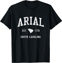 Arial South Carolina SC T-Shirt Vintage Athletic Sports Design Tee