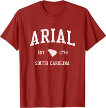 Arial South Carolina SC T-Shirt Vintage Athletic Sports Design Tee