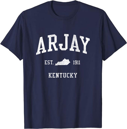 Arjay Kentucky KY T-Shirt Vintage Athletic Sports Design Tee