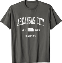 Arkansas City Kansas KS T-Shirt Vintage Athletic Sports Design Tee