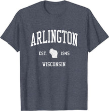 Arlington Wisconsin WI T-Shirt Vintage Athletic Sports Design Tee