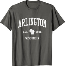 Arlington Wisconsin WI T-Shirt Vintage Athletic Sports Design Tee