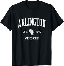 Arlington Wisconsin WI T-Shirt Vintage Athletic Sports Design Tee