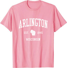 Arlington Wisconsin WI T-Shirt Vintage Athletic Sports Design Tee