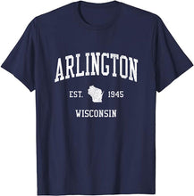 Arlington Wisconsin WI T-Shirt Vintage Athletic Sports Design Tee