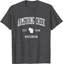 Armstrong Creek Wisconsin WI T-Shirt Vintage Athletic Sports Design Tee