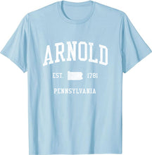 Arnold Pennsylvania PA T-Shirt Vintage Athletic Sports Design Tee