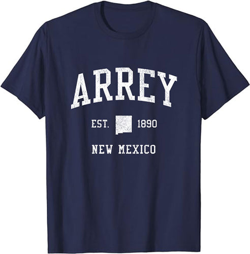 Arrey New Mexico NM T-Shirt Vintage Athletic Sports Design Tee