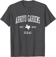 Arroyo Gardens Texas TX T-Shirt Vintage Athletic Sports Design Tee