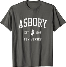 Asbury New Jersey NJ T-Shirt Vintage Athletic Sports Design Tee