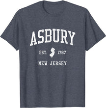 Asbury New Jersey NJ T-Shirt Vintage Athletic Sports Design Tee