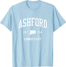 Ashford Connecticut CT T-Shirt Vintage Athletic Sports Design Tee