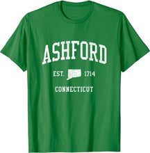 Ashford Connecticut CT T-Shirt Vintage Athletic Sports Design Tee