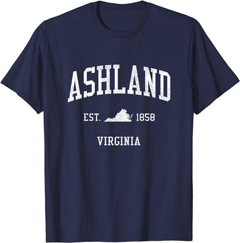 Ashland Virginia VA Vintage Athletic Sports Design T-Shirt JS01