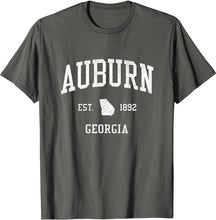 Auburn Georgia GA T-Shirt Vintage Athletic Sports Design Tee