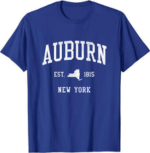 Auburn New York NY T-Shirt Vintage Athletic Sports Design Tee
