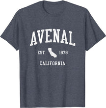 Avenal California CA T-Shirt Vintage Athletic Sports Design Tee