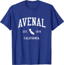 Avenal California CA T-Shirt Vintage Athletic Sports Design Tee