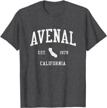 Avenal California CA T-Shirt Vintage Athletic Sports Design Tee