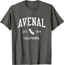 Avenal California CA T-Shirt Vintage Athletic Sports Design Tee