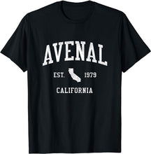 Avenal California CA T-Shirt Vintage Athletic Sports Design Tee