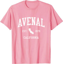 Avenal California CA T-Shirt Vintage Athletic Sports Design Tee