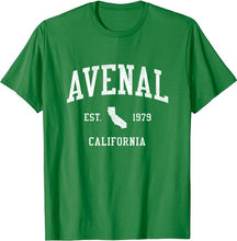 Avenal California CA T-Shirt Vintage Athletic Sports Design Tee