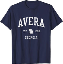 Avera Georgia GA T-Shirt Vintage Athletic Sports Design Tee