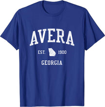 Avera Georgia GA T-Shirt Vintage Athletic Sports Design Tee