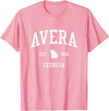 Avera Georgia GA T-Shirt Vintage Athletic Sports Design Tee