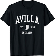 Avilla Indiana IN T-Shirt Vintage Athletic Sports Design Tee