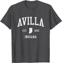 Avilla Indiana IN T-Shirt Vintage Athletic Sports Design Tee