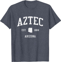 Aztec Arizona AZ T-Shirt Vintage Athletic Sports Design Tee