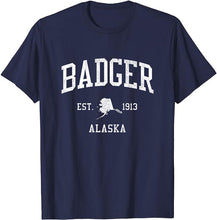 Badger Alaska AK T-Shirt Vintage Athletic Sports Design Tee