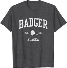 Badger Alaska AK T-Shirt Vintage Athletic Sports Design Tee