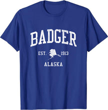 Badger Alaska AK T-Shirt Vintage Athletic Sports Design Tee