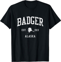 Badger Alaska AK T-Shirt Vintage Athletic Sports Design Tee