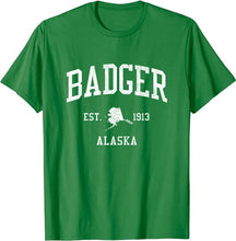 Badger Alaska AK T-Shirt Vintage Athletic Sports Design Tee