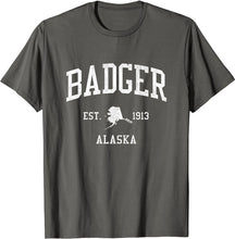 Badger Alaska AK T-Shirt Vintage Athletic Sports Design Tee