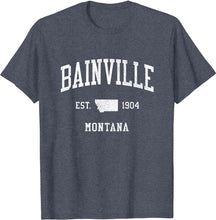 Bainville Montana MT T-Shirt Vintage Athletic Sports Design Tee