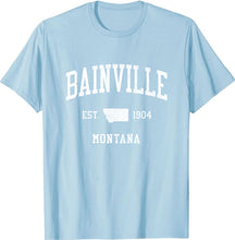 Bainville Montana MT T-Shirt Vintage Athletic Sports Design Tee