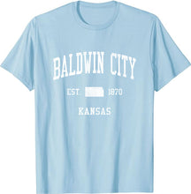 Baldwin City Kansas KS T-Shirt Vintage Athletic Sports Design Tee