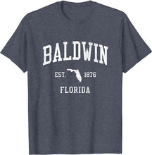 Baldwin Florida FL T-Shirt Vintage Athletic Sports Design Tee