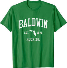 Baldwin Florida FL T-Shirt Vintage Athletic Sports Design Tee