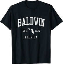 Baldwin Florida FL T-Shirt Vintage Athletic Sports Design Tee