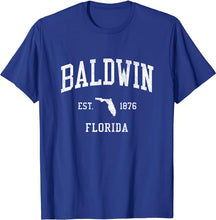Baldwin Florida FL T-Shirt Vintage Athletic Sports Design Tee
